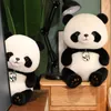 Bonecas de pelúcia Kawaii Rodada Fatty Cute Panda Brinquedos Adoráveis Ursos de Animais Recheados Boneca Macia para Crianças Presente de Aniversário Engraçado Travesseiro de Desenhos Animados 231007