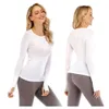 Lulu-001 Snabbt Tech 2.0 Breathe Gym T-shirt med sömlös långärmad sport T-shirt Fitness Yoga Top Running Top Sportswear High Quality