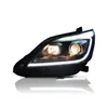 For Toyota INNOVA 12-15 Car LED Headlight Assembly Dynamic Streamer Turn Signal Indicator Front Lamp Daytime Running Light