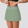 Actieve shorts met logo Lu Yoga-trainingssweatshirt voor dames met hoge taille