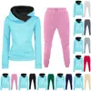 Pantalon de deux pièces pour femmes Automne et hiver Sweat à capuche Ensemble Tenues sexy pour femmes Ski Femme Pantalon Costume