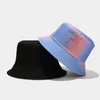 Berretti Cappello da pescatore in cotone color tie-dye Moda Ragazze Sun Beach Uomo Pesca Sport Berretto da pescatore Unisex Casual Spring Bob