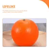 Dekorativa blommor Orange Model Fruit Ornaments Artificial Oranges Models Prydnader Fake Foams Decorations Simulated Toddler Toys