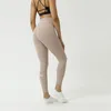 Pantalon actif Logo Lu avec Leggings de sport respirant haute élasticité Yoga sans couture équitation Jogging entraînement Fitness Wom