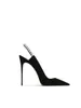 Dress Shoes 2023 Summer High Quality Water Diamond Women's Heel Fashion Back Hollow Baotou Pumps Sandals Pointed Thin