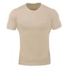 Rashgard Dry Fit hommes chemises de course à manches courtes chemise de Sport hommes entraînement serré haut de Compression t-shirts coton vêtements de Sport 215d