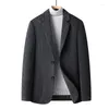 Men's Suits High Quality Wool Blazer Jacket Single Breasted Male Cashmere Coat Business Formal Blazers Clothes