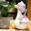 Plush Dolls 1pc 354055cm Duck Doll Flower Toy Stuffed Animal Gift Kawaii Plushie Simulation Funny 231007