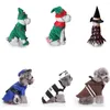Trajes de gato cão terno de natal halloween gatos roupas para chihuahua palhaço pet traje roupas