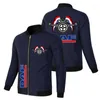 Mäns jackor 2023 Blue Sports Trend Foreign Trade dragkedja Löst motorcykel Punk Windmill Logo Jacket