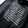 Vetements entiers lettre imprimée femmes hommes veste imperméable manteau surdimensionné utile imperméable Hiphop hommes vestes coupe-vent 240U