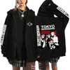 Heren Hoodies Tokyo Revengers Rits Anime Sano Manjiro Jassen Sweatshirts Lange mouw Oversized Street chic Unisex Zip Up Jas