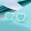 S925 argent sterling amour coeur designer boucles d'oreilles pour femmes marque de luxe lettres mignon OL fiançailles élégant charme oreille anneaux boucle d'oreille bijoux