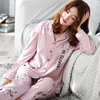 Vrouwen Nachtkleding WHPC Katoenen Pyjama Voor Dames Pyjama Set Lange Mouw Vrouwen Pak Vrouwelijke 2 Stuk Loungewear Plus Size