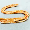 Perles en pierre naturelle délicate rouge, cylindrique, ample, 4mm, perles semi-précieuses, fabrication de bijoux, collier, Bracelet, bricolage, 38cm