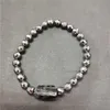 Piedra Mineral Natural, turmalina negra rugosa, cuenta de piedra curativa, cuentas de hematita facetadas, pulsera de energía para hombre y mujer 225F