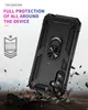 Cas de téléphone d'armure pour Samsung Galaxy A35 A55 S24 S23 FE A15 A25 A05 A05S A14 Ultra Plus Ring Kickstand Tocoping Case Hover