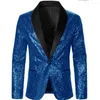 Vestes pour hommes Manteau Veste Col Bouton unique Blazer à paillettes Fashion Party Casual Confortable Vintage Produit de vente 2023 Vêtements