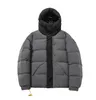 Vestes d'hiver Madeira Puffer Down MON pour femmes et hommes, manteaux d'extérieur avec patte de boutonnage avec lettres Emed, taille S/m/l/xl/xxl