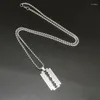 Pendant Necklaces Stainless Steel Blade Necklace Male Hipster Simple Wild Long Sweater Personality Hip-Hop