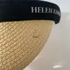 Шляпы с широкими полями HELEN, летняя соломенная шляпа из рафии для женщин, пляжный пустой верх, солнцезащитный козырек, высококачественная кепка, защита от солнца, путешествия ручной работы