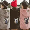 Abrigo de plumas para niñas de 3 a 12 años, chaqueta cálida de piel sintética para otoño e invierno, prendas de vestir de princesa de Navidad, ropa de felpa a la moda para niños