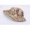 Berets Camouflage Hat Men Outdoor Sport Bucket Hats Tactical Boonie Sun Protection Hiking Fishing Safari Cap