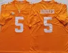 Men College Tennessee Volunteers koszulka White Orange 5 Hendon Hooker dla dorosłych rozmiar amerykański piłka nożna noszenie zszywane koszulki mix