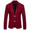 Mäns kostymer Solid Lightweight Casual Blazer Jacket 2023 Autumn Högkvalitativ herr Fashion Cotton Linen Slim Fit M-4XL