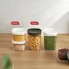 Depolama Şişeleri Mutfak Tahıl Kutusu Sızdırmaz Kavanoz Plastik Küçük Şeffaf Koruma Nemi Koruma
