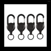Nyckelringar utomhus Automatisk tråd Rope Anti-stöld Key Chain Hook Tool