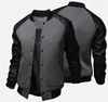 Men's Jackets 2024Men's Button-up Crewneck Jacket Sweater Casual Korean Style Mid-length Men Clothing Leather Coats