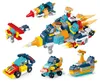 Cartoon Spielzeug Bausteine Space War Car 6IN1 150w Transformator Möbel Roboter Minifiguren Kampf Bau Spielzeug Modell Raumschiff Spielzeug für Kinder Weihnachtsgeschenk