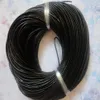 ship 100 Meters 3mm Black Round Genuine Leather Cord Necklace & Bracelet Real Leather Cord269o