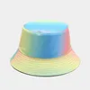 Berretti Cappello da pescatore in cotone color tie-dye Moda Ragazze Sun Beach Uomo Pesca Sport Berretto da pescatore Unisex Casual Spring Bob