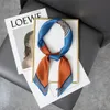 Women Small Satin Silk Scarf Square Print Wrap Foulard Female Handkerchief Bandana Neck Hair Skinny Tie Scarves Shawls