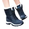 Femmes bottes neige hiver noir rouge femmes botte chaussure garder au chaud noël formateurs sport baskets taille 35-42 10