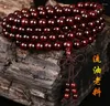 Link Bracelets Rosewood Hand String 108 Men Women High Oil Tight Plate With Wrapped Paste Old Material Buddha Bead Bracelet