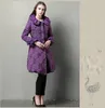 Mulheres Trench Coats Europeu Inverno Mulheres Parkas Algodão Senhora Um Peça Vestido Quente Outwear LF2307XL