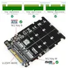 Laptopadapters Opladers M 2 SSD naar U 2 Adapter 2 in 1 NVMe SATA Bus NGFF PCI e SFF 8639 PCIe M2 Converter voor desktopcomputers 231007