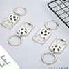 Porte-clés 10 pièces ouvre-bouteille en métal Football porte-clés ouvre-clés chaîne porte-clés