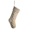 Twisted Cable Christmas Stockings Knitting Stylish Christmas-Stocking 2023 Xmas Stocking Inomhus juldekorationer Dom1413