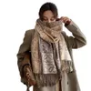 デザイナースカーフローエウファッション高級最高品質新しいスカーフ女性の冬の両面暖かい模倣カシミアショールハイエンドネットワークレッド