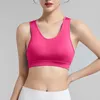 Tenue de yoga Sous-vêtements de sport pour femmes Antichoc Courir Petite poitrine Push Up Gilet de fitness Mince sans soutien-gorge en acier