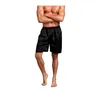 Shorts masculinos praia nadar calças curtas homens pijama casual breechcloth cor pura cintura elástica troncos esportivos