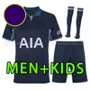 Ensemble complet SPURS 23 24 S-4XL Maillots de football KANE SON PERISIC KULUSEVSKI Tottenham HOJBJERG 2023 2024 LUCAS LLORS Troisième maillot de football BRYAN BERGWIJN gardien de but hommes enfants