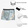 Caleçons Hommes Blue Sea Map Boxer Shorts Culottes Sous-vêtements doux Vintage Sailing Yachts Humor masculin S-XXL