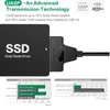 Адаптеры для ноутбуков Зарядные устройства SATA-USB 3 0 2 0 Кабель 6 Гбит/с для внешнего жесткого диска SSD размером 2,5 дюйма 3 22-контактный адаптер Шнур Sata III 231007