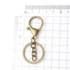 Keychains 5/10/50/100pcs Metal Key Chain Sheep Eye Screw Keyring With And Open Jump Rings Connector Handmade DIY Accessories