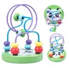 Jouets d'apprentissage Montessori bébé montagnes russes en bois labyrinthe de perles enfant en bas âge Puzzle éducatif jouet mathématique pour enfants 1 2 3 ans 231007